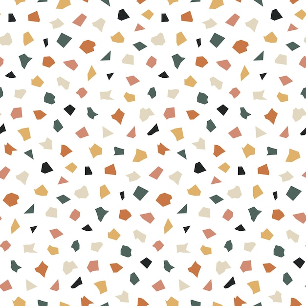 Terrazzo saumaton kuvio kaoottisilla tahroilla