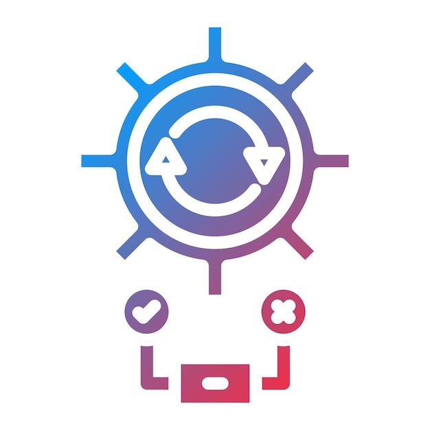 test automation framework icon vector image can be used for software testing