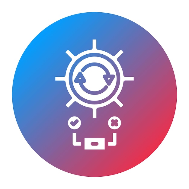 test automation framework icon vector image can be used for software testing