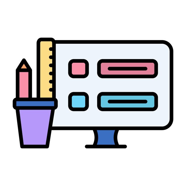 Test Cases Flat Illustration