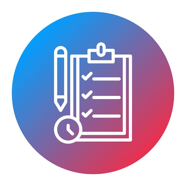 test plan icon vector image can be used for software testing