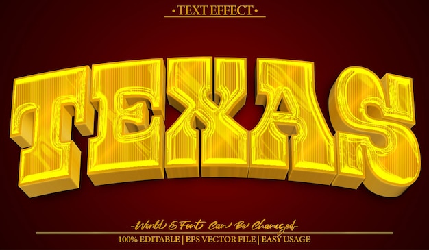 Texas Cowboy Western Ranch Wild West Brown Vector Text Effect Editable Alphabet