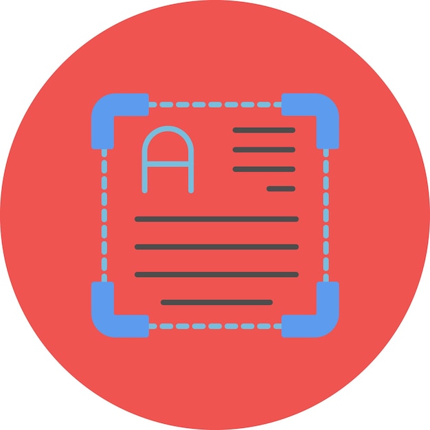Text Editor Flat Illustration