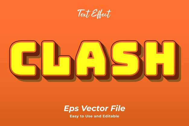 Text Effect Clash Editable