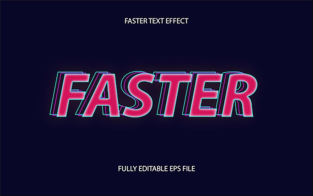 text effect faster