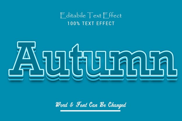 Text effect font style fully editable EPS file