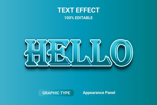 text effect font style fully editable eps file