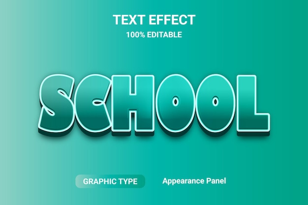 text effect font style fully editable eps file