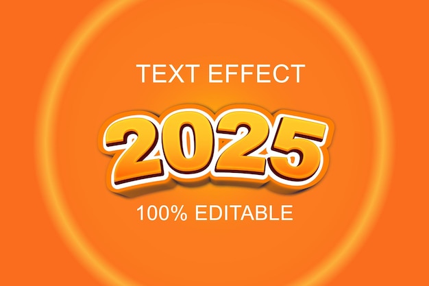 text effect font3dtext editable vector 20242025