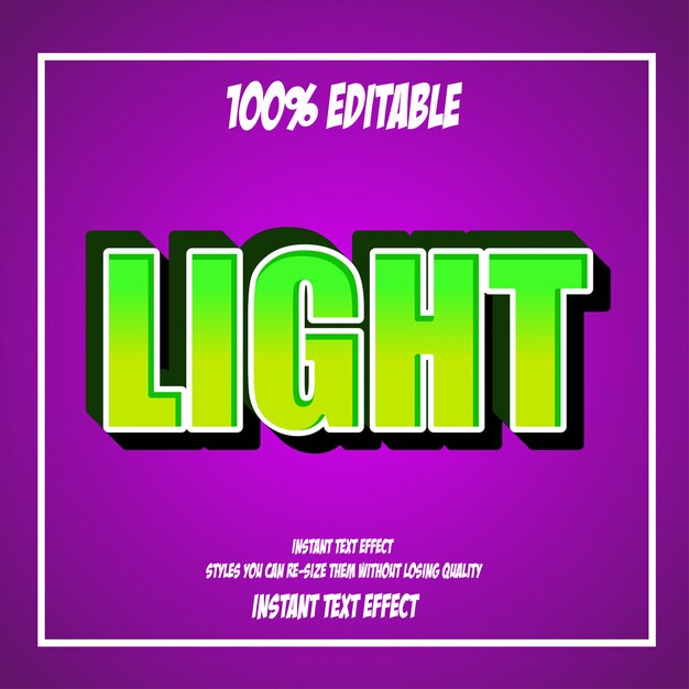 Text effect for cool futuristic effect, editable text