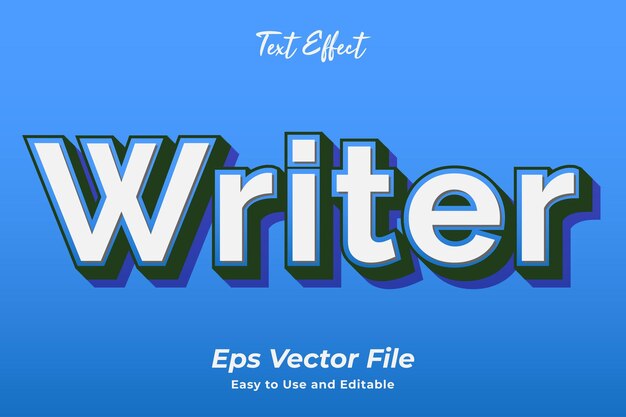 text effect writer editable and easy to use premium vector