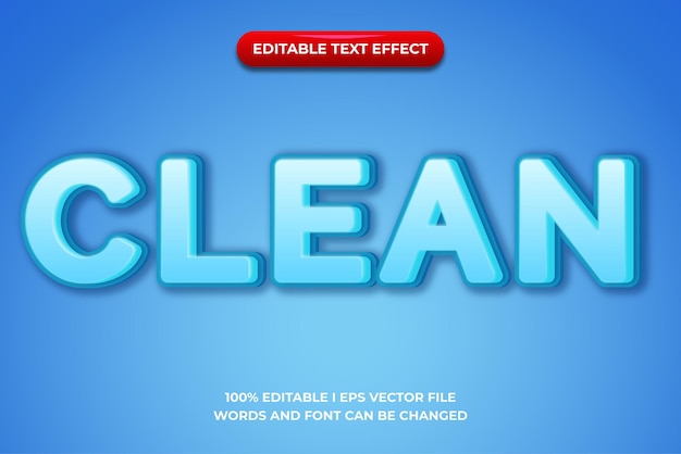 Text effects Clean