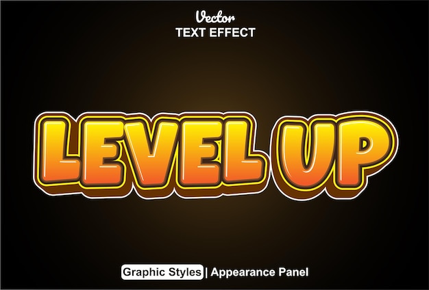 text effects level up with graphic styles and can be edited
