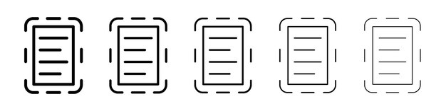 Text scan icon Vector logo sign