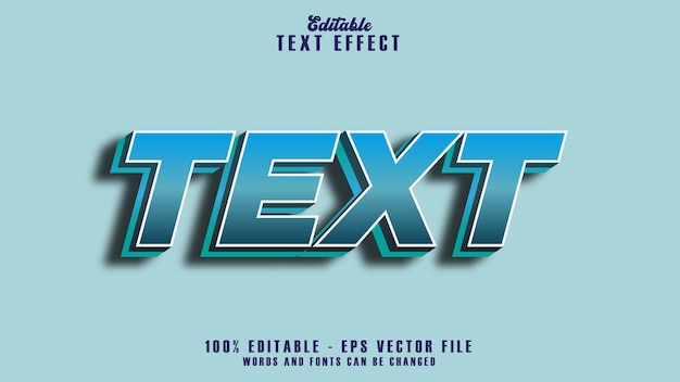 text text effect free vector