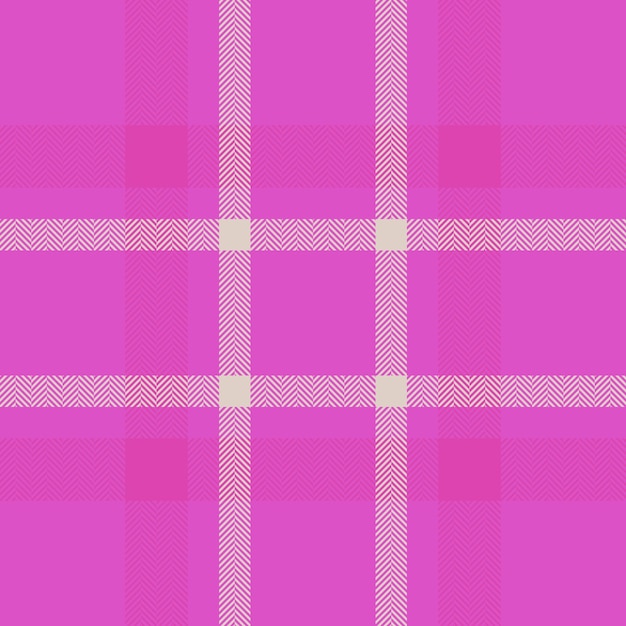 Textile seamless background of fabric plaid tartan with a vector check pattern texture