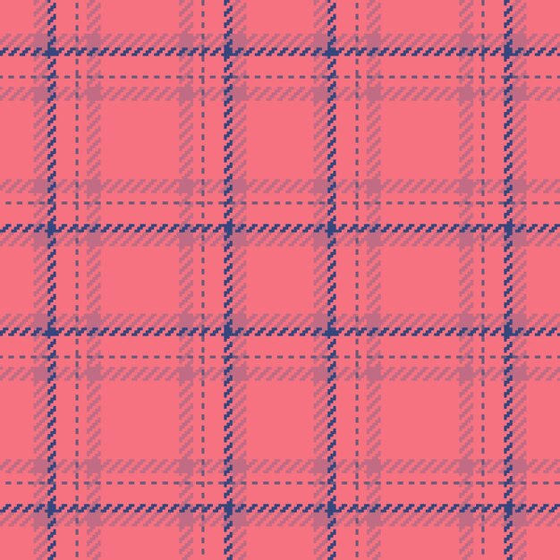 Textile tartan fabric of pattern seamless vector with a check texture background plaid