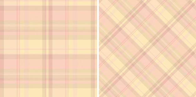 Texture background check of pattern fabric seamless with a textile vector plaid tartan Set in stylish colors of symmetry tissue designs