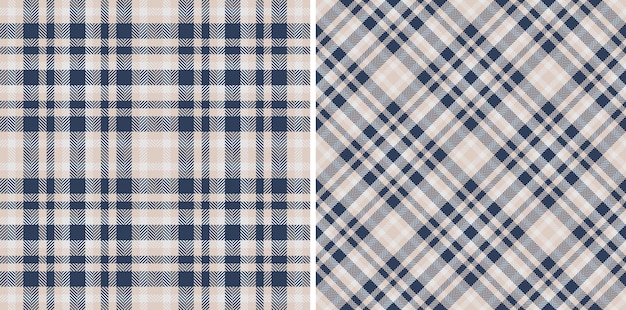 Texture pattern vector of plaid fabric tartan with a textile background check seamless