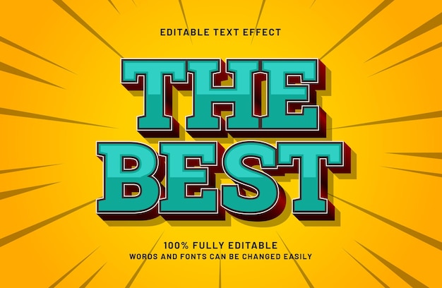 the best editable text effect