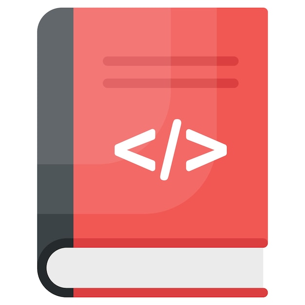 The Logic Handbook Concept Computer Language Book Vector Design Software and web development symbol