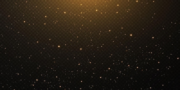 The stars shine on transparent background