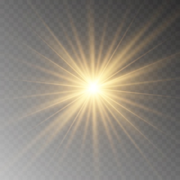 the sun is shining on a transparent background