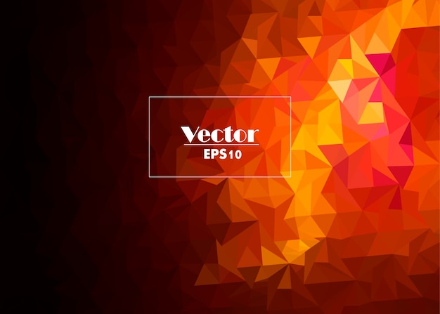 the surface of the sun is digital abstract vector image stylized from triangles