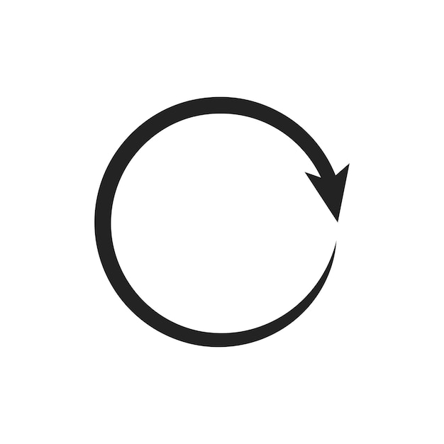 This is a circular arrow icon which symbolizes refresh and reload actions effectively