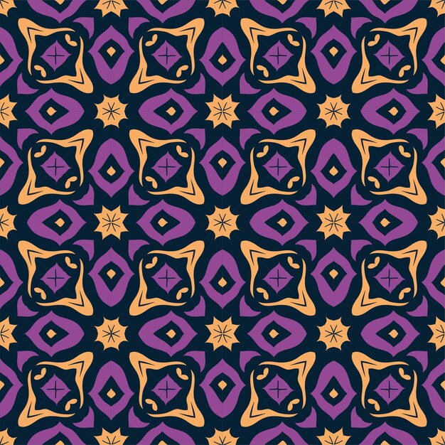 Three colors pattern ornament background. Ethnic seamless ready for print