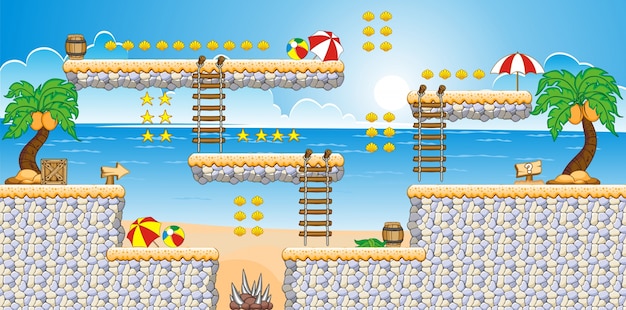 tile set platform for creating game application