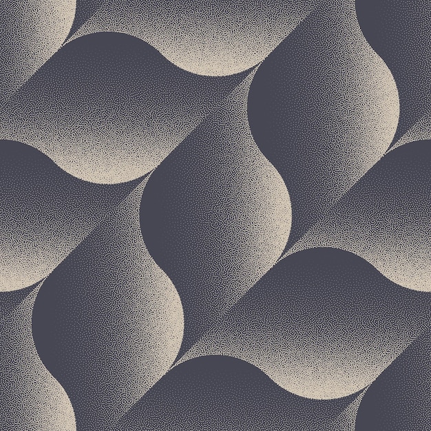 tilted herringbone grid seamless pattern trendy dot work vector abstraction