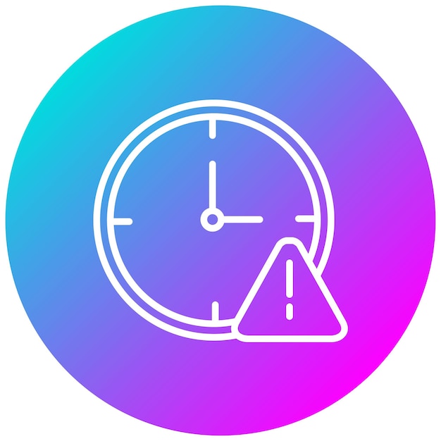 Time Alert Vector Illustration Style