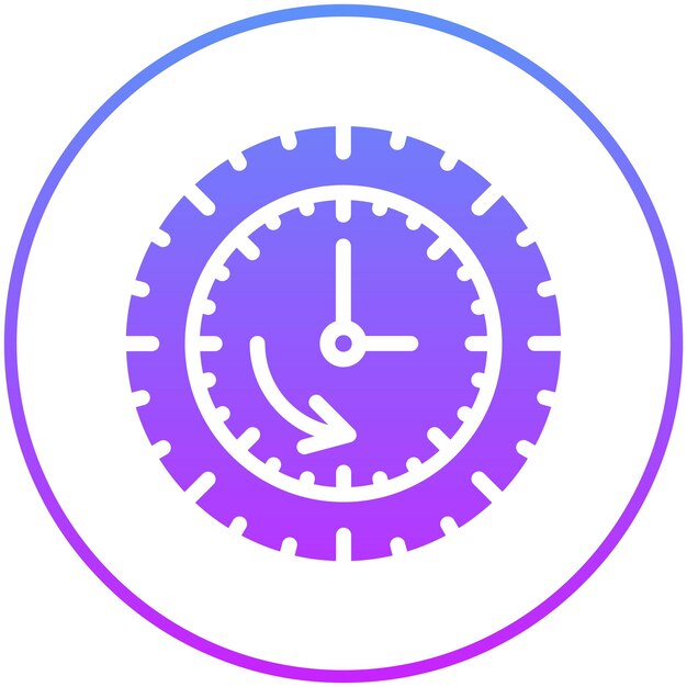 time loop vector icon illustration of time and date iconset