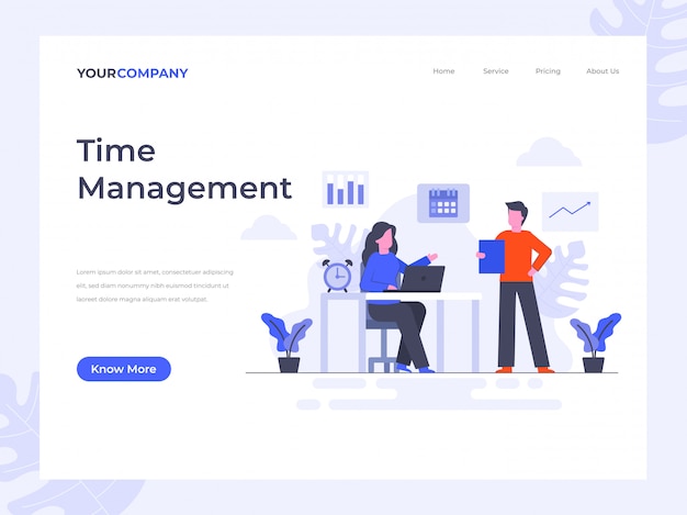 Time Management Landing Page