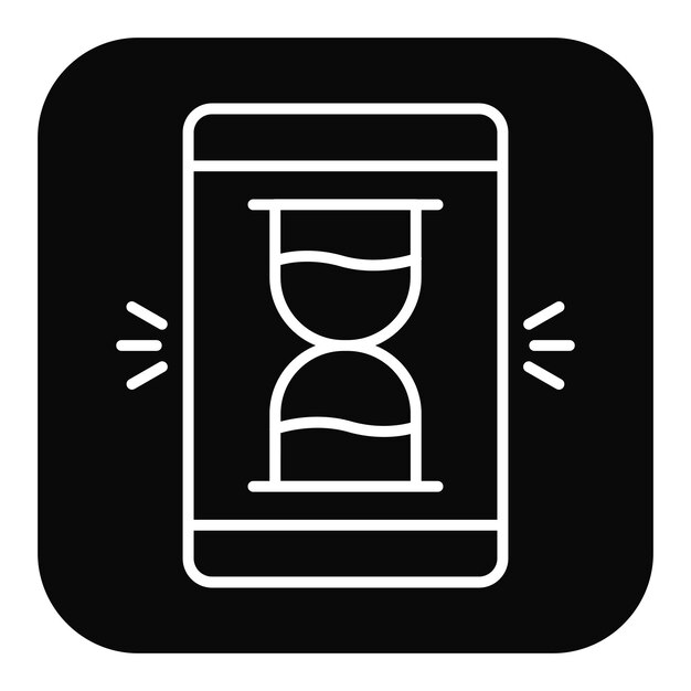 Time Tracker App vector icon Can be used for Home Based Business iconset