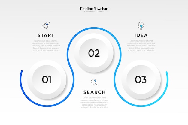 timeline 3 4 5 6 options infographic for presentations workflow process diagram flow chart report