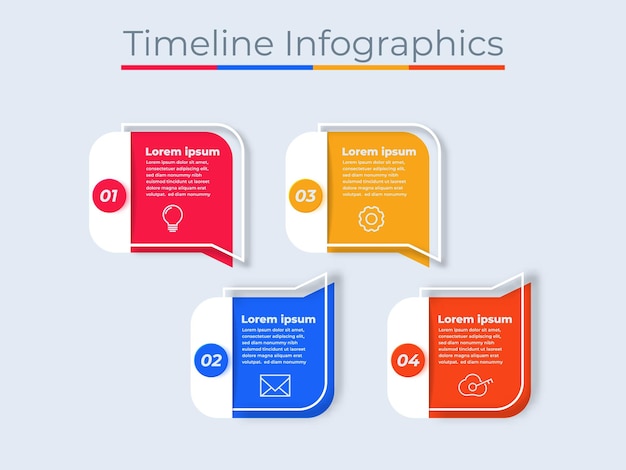 Timeline Infographics Design Paper Art Style Marketing Icons Business Data Visualization Processes