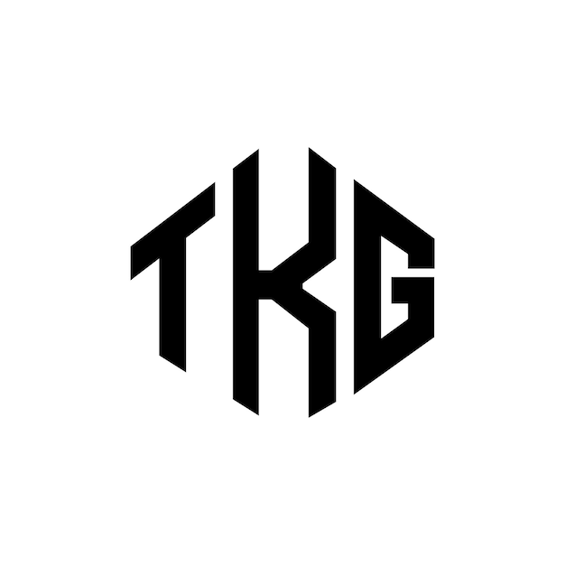 TKG letter logo design with polygon shape TKG polygon and cube shape logo design TKG hexagon vector logo template white and black colors TKG monogram business and real estate logo