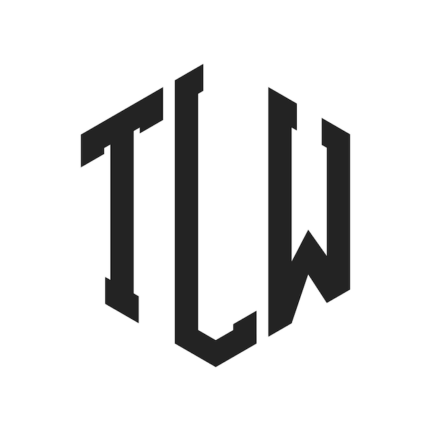 TLW Logo Design Initial Letter TLW Monogram Logo using Hexagon shape