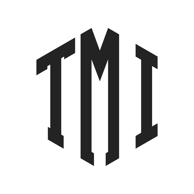 TMI Logo Design Initial Letter TMI Monogram Logo using Hexagon shape