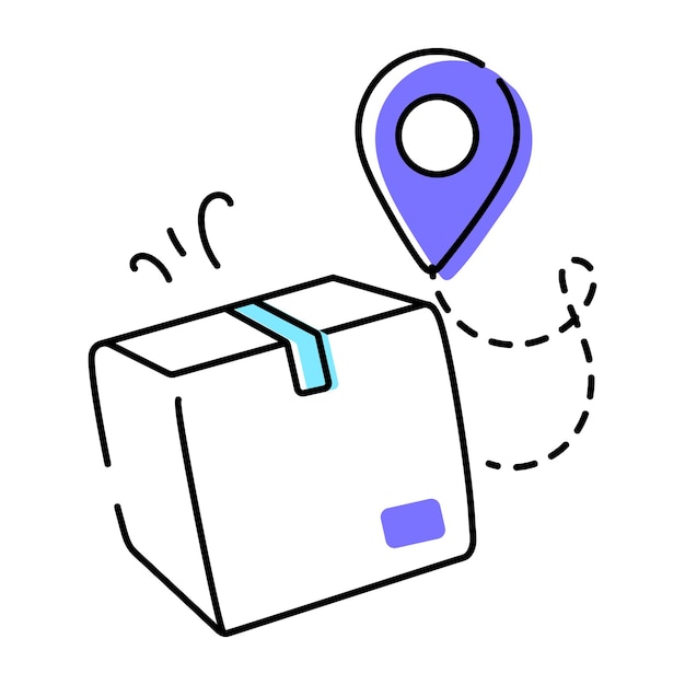 Toimitusketjun ja toimituksen Doodle-ikoni