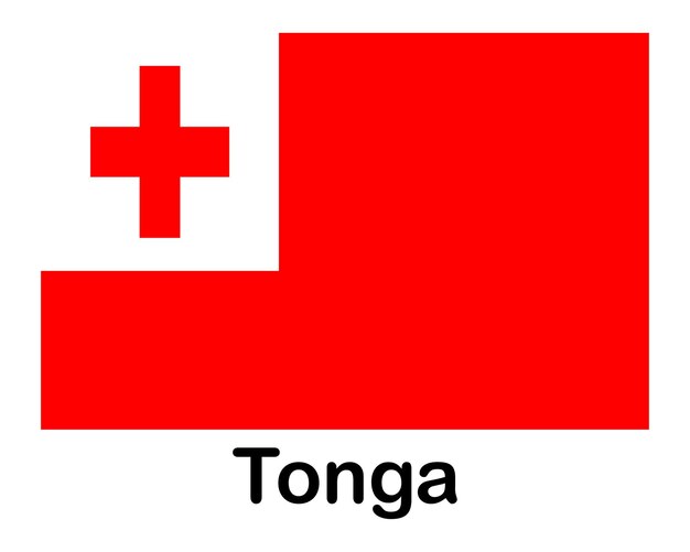 Tonga national flag Banner state symbol flagpole