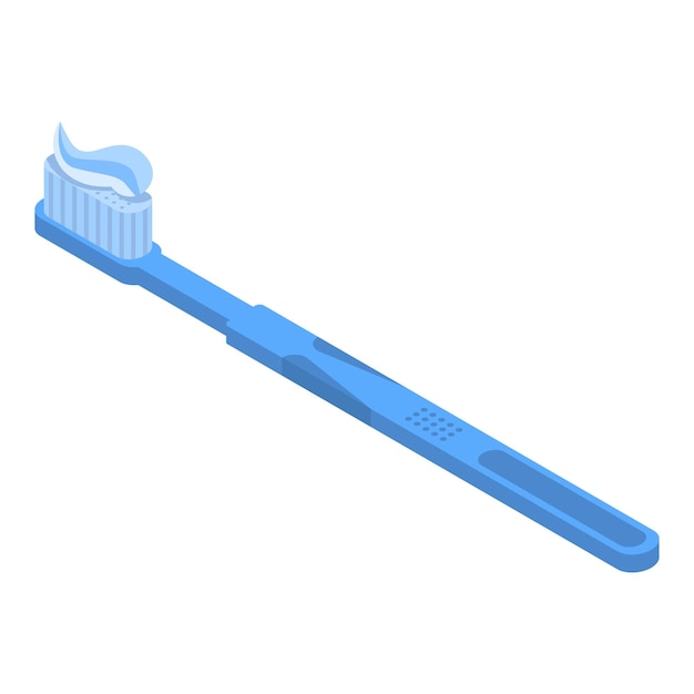 Toothbrush icon Isometric of toothbrush vector icon for web design isolated on white background