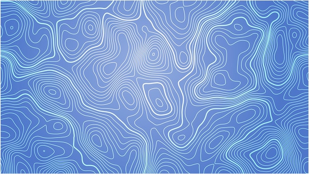 topographic map contour lines background vector