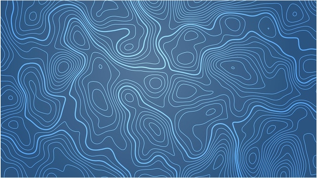 topographic map contour lines background vector