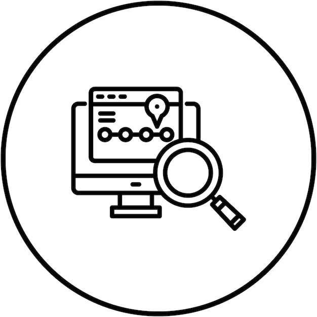Tracking vector icon Can be used for Business Analytics iconset