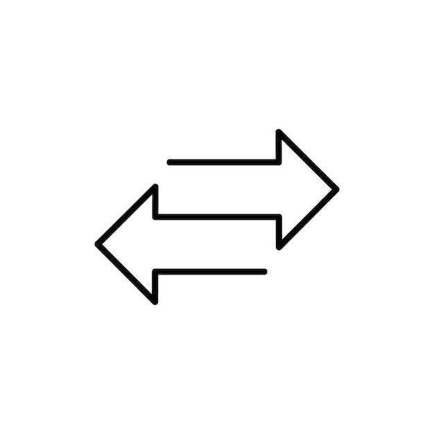 Transfer arrows icon Flat fill set collection
