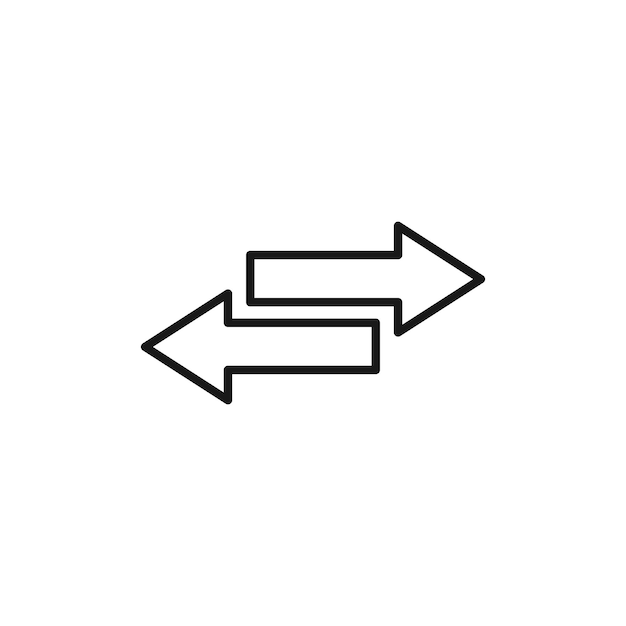Transfer line icon isolated on white background