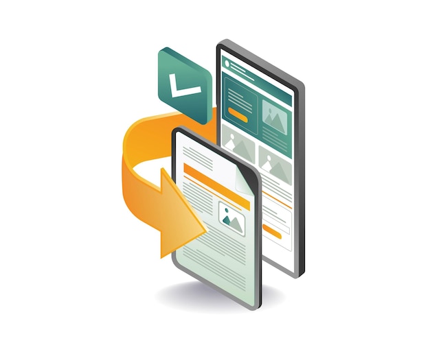Transfer smartphone data web application